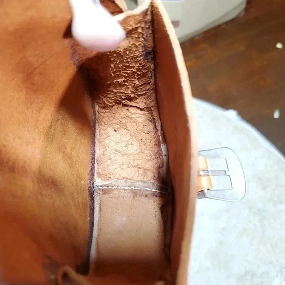 Tooled Leather mini Crossbody bag - Picture 9 of 13